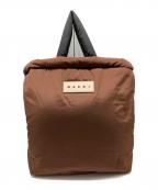 MARNIマルニ）の古着「PUFF2WAYバッグ」｜ブラウン