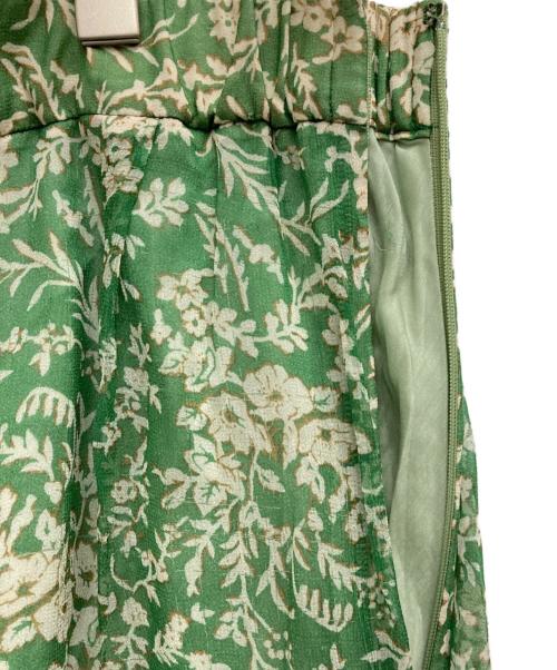 ERIKO KATORI（エリコカトリ）ERIKO KATORI (エリコカトリ) Flower Chiffon Pants グリーン サイズ:ｆreeの古着・服飾アイテム