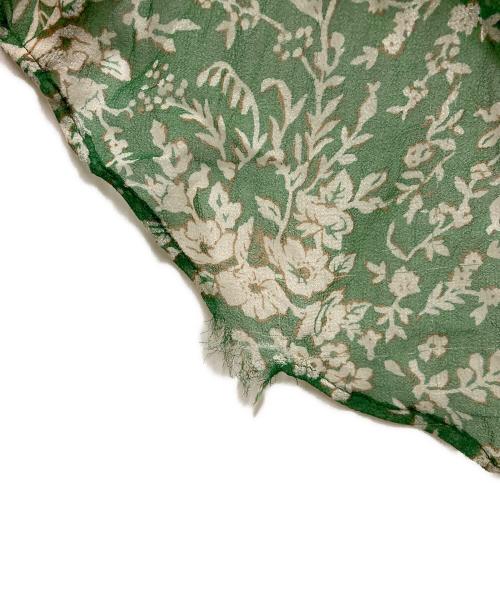 ERIKO KATORI（エリコカトリ）ERIKO KATORI (エリコカトリ) Flower Chiffon Pants グリーン サイズ:ｆreeの古着・服飾アイテム