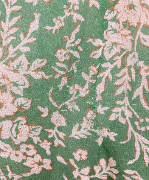 ERIKO KATORI（エリコカトリ）ERIKO KATORI (エリコカトリ) Flower Chiffon Pants グリーン サイズ:ｆreeの古着・服飾アイテム