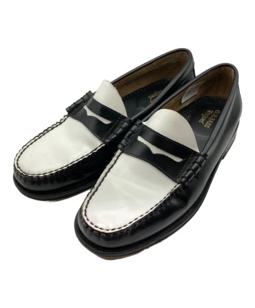 G.H.BASS&CO.（ジー・エイチ・バス・コー）G.H.BASS&CO. (ジー・エイチ・バス・コー) LARSON ローファー ブラック×ホワイト サイズ:EU41の古着・服飾アイテム