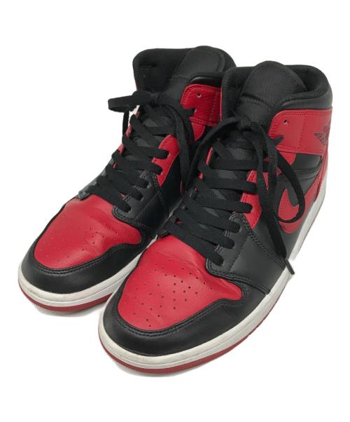 NIKE（ナイキ）NIKE (ナイキ) AIR JORDAN 1 MID レッド×ブラック サイズ:US 10の古着・服飾アイテム