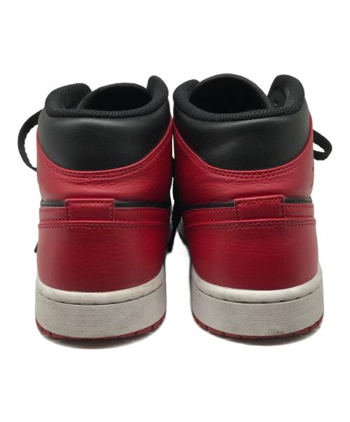 NIKE（ナイキ）NIKE (ナイキ) AIR JORDAN 1 MID レッド×ブラック サイズ:US 10の古着・服飾アイテム
