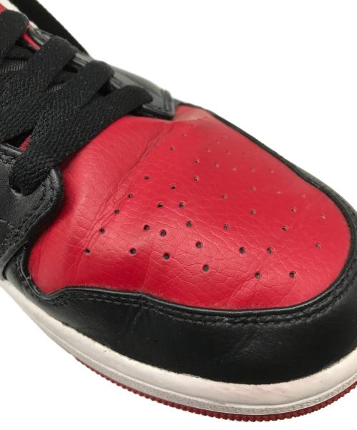 NIKE（ナイキ）NIKE (ナイキ) AIR JORDAN 1 MID レッド×ブラック サイズ:US 10の古着・服飾アイテム