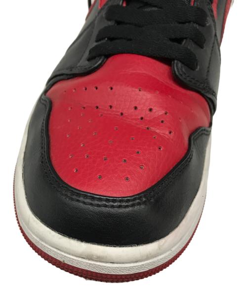 NIKE（ナイキ）NIKE (ナイキ) AIR JORDAN 1 MID レッド×ブラック サイズ:US 10の古着・服飾アイテム