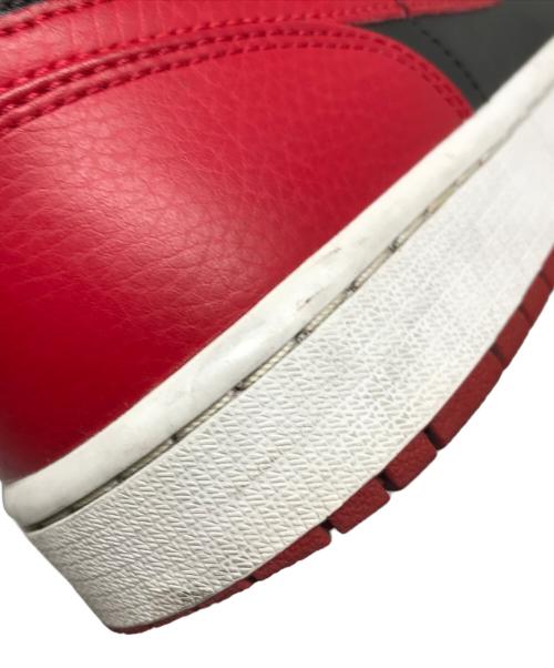 NIKE（ナイキ）NIKE (ナイキ) AIR JORDAN 1 MID レッド×ブラック サイズ:US 10の古着・服飾アイテム