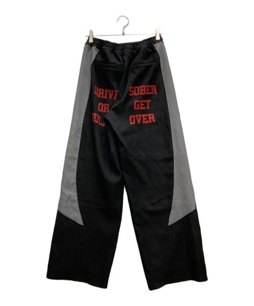 SYUMAN.（シュウマン）SYUMAN. (シュウマン) STAMP-LESS motocross pants ブラック サイズ:表記無しの古着・服飾アイテム