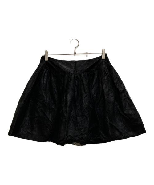 Christian Dior（クリスチャン ディオール）Christian Dior (クリスチャン ディオール) レースフレアスカート ブラック サイズ:36の古着・服飾アイテム