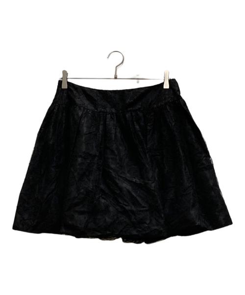 Christian Dior（クリスチャン ディオール）Christian Dior (クリスチャン ディオール) レースフレアスカート ブラック サイズ:36の古着・服飾アイテム