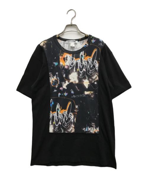 COMME des GARCONS SHIRT（コムデギャルソンシャツ）COMME des GARCONS SHIRT (コムデギャルソンシャツ) フューチュラグラフィックTシャツ ブラック サイズ:Xの古着・服飾アイテム