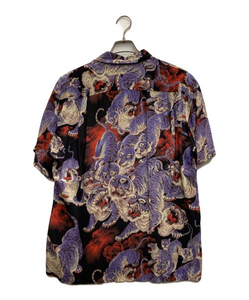 Sun Surf（サンサーフ）Sun Surf (サンサーフ) 地獄の百虎レーヨンアロハシャツ ブルー サイズ:Lの古着・服飾アイテム