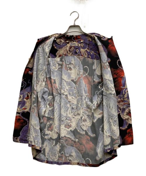 Sun Surf（サンサーフ）Sun Surf (サンサーフ) 地獄の百虎レーヨンアロハシャツ ブルー サイズ:Lの古着・服飾アイテム