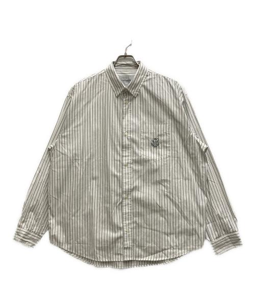 Carhartt WIP（カーハート ワークインプログレス）CARHARTT WIP (カーハート ワークインプログレス) L/S Linus Shirt ホワイト サイズ:Ｌの古着・服飾アイテム