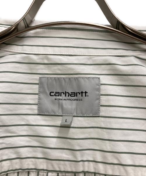 Carhartt WIP（カーハート ワークインプログレス）CARHARTT WIP (カーハート ワークインプログレス) L/S Linus Shirt ホワイト サイズ:Ｌの古着・服飾アイテム