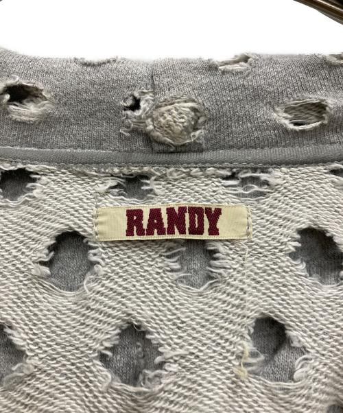 RANDY（ランディー）Randy (ランディー) COVER HODDIE JUMP SUIT グレー サイズ:FREEの古着・服飾アイテム
