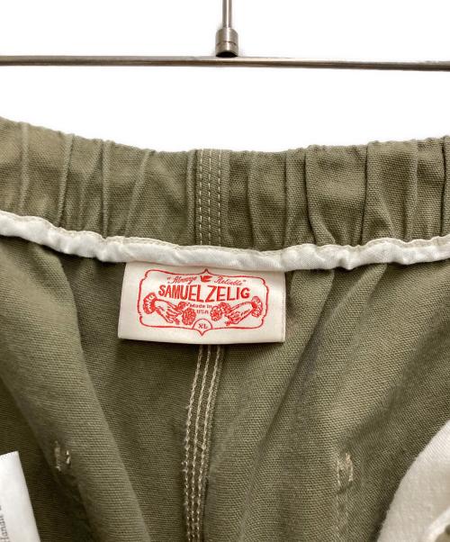 samuel zelig（サミュエル ゼリグ）SAMUEL ZELIG (サミュエル ゼリグ) Amy Green Canvas Pant with Multicolor Embroidery オリーブ サイズ:XLの古着・服飾アイテム