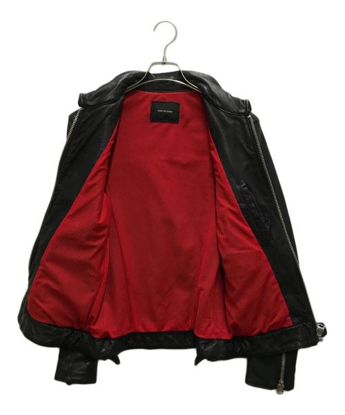 nano・universe（ナノ・ユニバース）nano・universe (ナノ・ユニバース) シープスキンレザージャケット ブラック サイズ:Ｍの古着・服飾アイテム