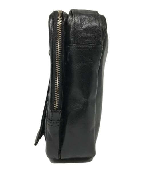 PORTER（ポーター）PORTER (ポーター) スクエアレザーショルダーバッグ ブラックの古着・服飾アイテム