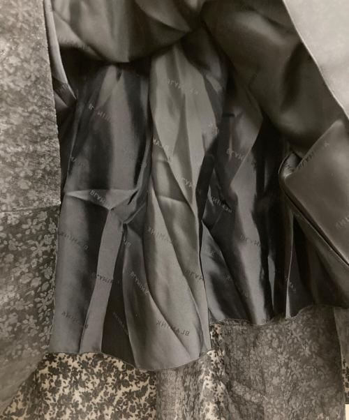 BLAMINK（ブラミンク）BLAMINK (ブラミンク) RESORT フラワープリントギャザースカート ブラック サイズ:36の古着・服飾アイテム