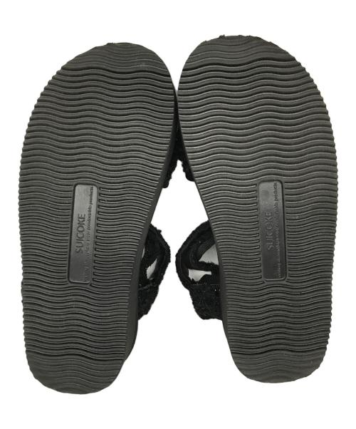suicoke（スイコック）suicoke (スイコック) DRAWER (ドゥロワー) 別注ツイードサンダル ブラック サイズ:US 5の古着・服飾アイテム