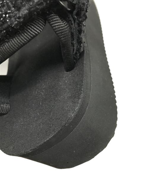 suicoke（スイコック）suicoke (スイコック) DRAWER (ドゥロワー) 別注ツイードサンダル ブラック サイズ:US 5の古着・服飾アイテム