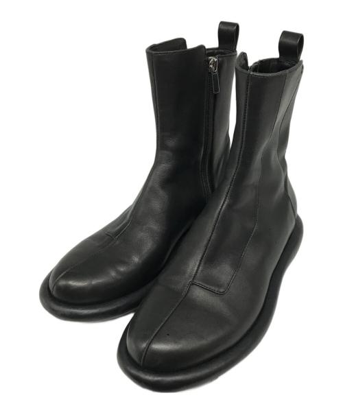 UN3D.（アンスリード）UN3D. (アンスリード) サイドジップブーツ ブラック サイズ:表記無(38相当)の古着・服飾アイテム