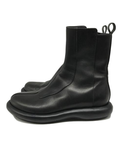 UN3D.（アンスリード）UN3D. (アンスリード) サイドジップブーツ ブラック サイズ:表記無(38相当)の古着・服飾アイテム