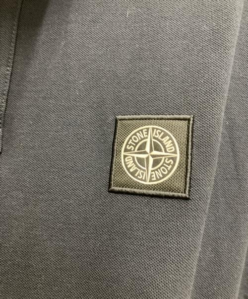 STONE ISLAND（ストーンアイランド）STONE ISLAND (ストーンアイランド) ロゴパッチ ポロシャツ ブラック サイズ:Ⅼの古着・服飾アイテム