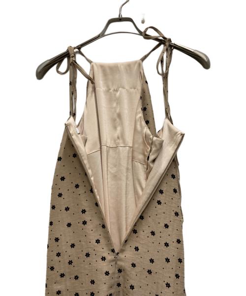 Rosarymoon（ロザリームーン）Rosarymoon (ロザリームーン) Flocky Flower Cami Dress ブラウン サイズ:FREEの古着・服飾アイテム