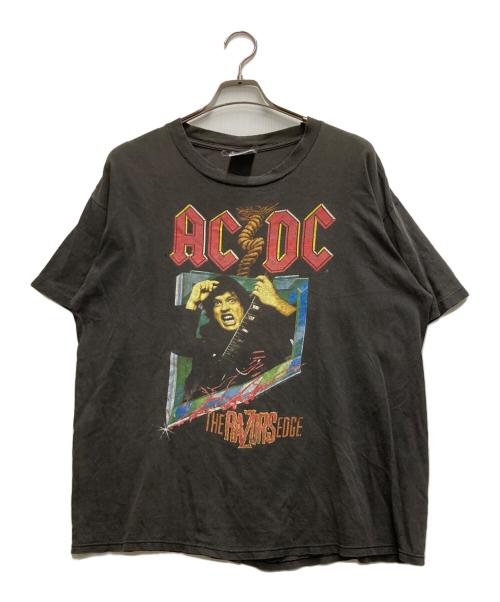 AC/DC（エーシー・ディーシー）AC/DC (エーシー・ディーシー) 90's THE RAZORS EDGE TOUR Tee ブラック サイズ:XLの古着・服飾アイテム