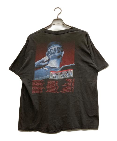 AC/DC（エーシー・ディーシー）AC/DC (エーシー・ディーシー) 90's THE RAZORS EDGE TOUR Tee ブラック サイズ:XLの古着・服飾アイテム