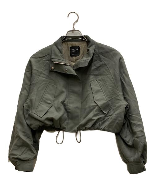 UNITED TOKYO（ユナイテッドトーキョー）UNITED TOKYO (ユナイテッドトーキョー) ジップアップブルゾンジャケット グリーン サイズ: Freeの古着・服飾アイテム