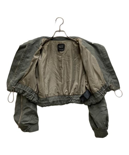 UNITED TOKYO（ユナイテッドトーキョー）UNITED TOKYO (ユナイテッドトーキョー) ジップアップブルゾンジャケット グリーン サイズ: Freeの古着・服飾アイテム