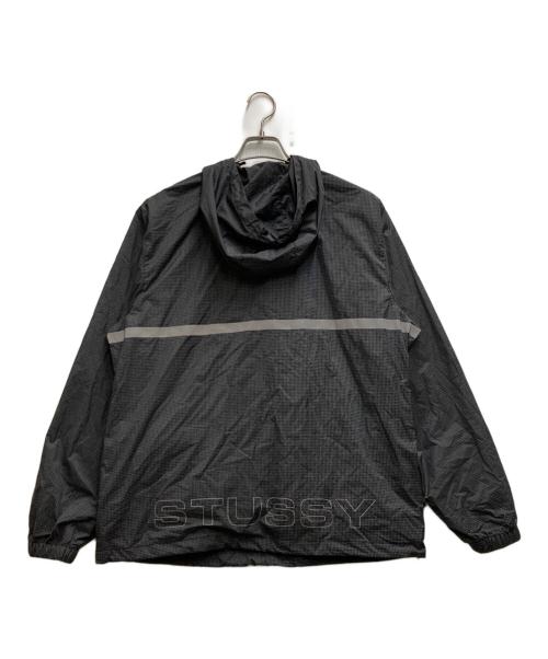 stussy（ステューシー）stussy (ステューシー) CONTRAST RIPSTOP ANORAK ブラック サイズ:Mの古着・服飾アイテム