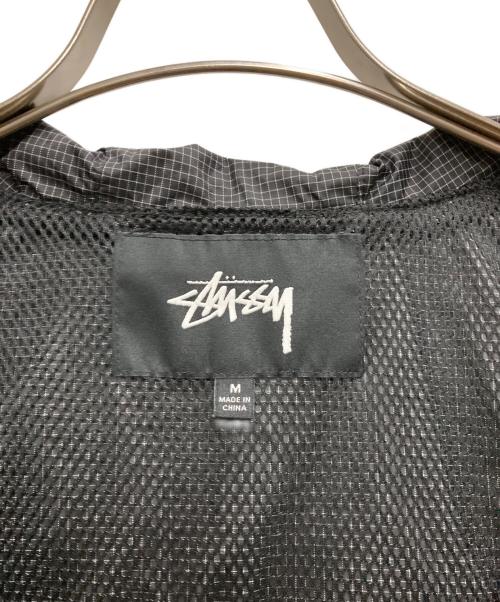 stussy（ステューシー）stussy (ステューシー) CONTRAST RIPSTOP ANORAK ブラック サイズ:Mの古着・服飾アイテム