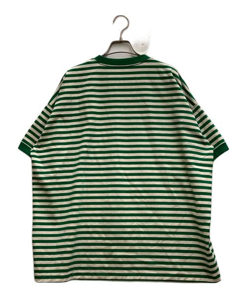 F/CE.（エフシーイー）F/CE. (エフシーイー) OHFCEボーダーTEE ホワイト×グリーン サイズ:Sの古着・服飾アイテム