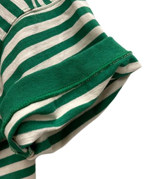 F/CE.（エフシーイー）F/CE. (エフシーイー) OHFCEボーダーTEE ホワイト×グリーン サイズ:Sの古着・服飾アイテム