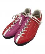 KARHU by ZOMERカルフ バイ ゾマー）の古着「Men Sneakers Red」｜レッド×ピンク