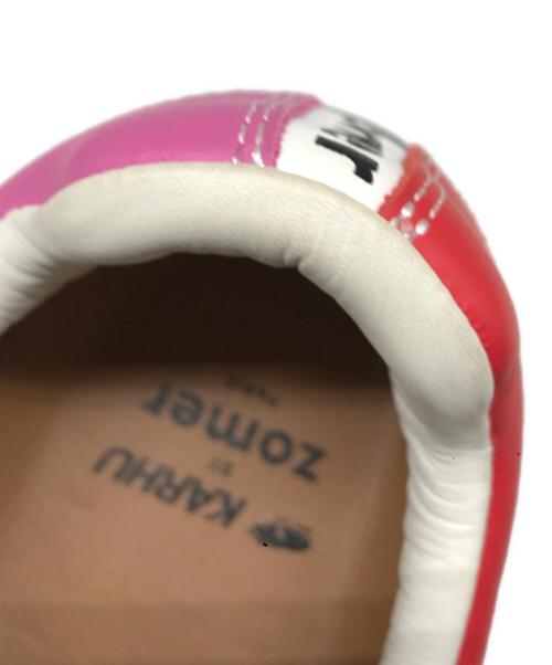 KARHU by ZOMER（カルフ バイ ゾマー）KARHU by ZOMER (カルフ バイ ゾマー) Men Sneakers Red レッド×ピンク サイズ:US 8の古着・服飾アイテム