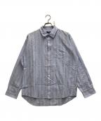 stussyステューシー）の古着「Classic striped shirt」｜ブルー