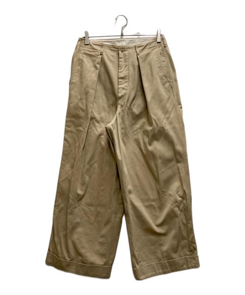 MARKAWARE（マーカウェア）MARKAWARE (マーカウェア) 41 KHAKI WIDE ORGANIC COTTON DRILL ベージュ サイズ:2の古着・服飾アイテム