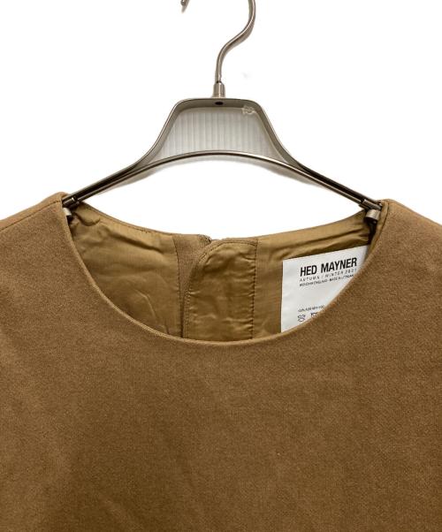 Hed Mayner（ヘド メイナー）Hed Mayner (ヘド メイナー) バックジップウールプルオーバー ベージュ サイズ:Ｓの古着・服飾アイテム