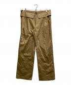 CONSISTERコンシステ）の古着「WIDE LAPEL TROUSERS」｜ベージュ