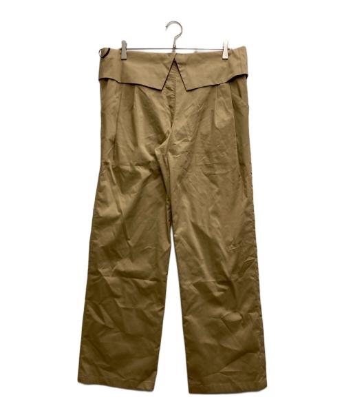 CONSISTER（コンシステ）CONSISTER (コンシステ) WIDE LAPEL TROUSERS ベージュ サイズ:FREEの古着・服飾アイテム