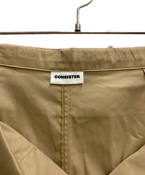 CONSISTER（コンシステ）CONSISTER (コンシステ) WIDE LAPEL TROUSERS ベージュ サイズ:FREEの古着・服飾アイテム