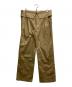 CONSISTER（コンシステ）の古着「WIDE LAPEL TROUSERS」｜ベージュ