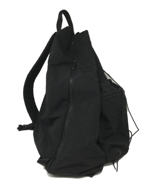 SLOW（スロウ）SLOW (スロウ) Span Nylon Draw String Day Pack ブラックの古着・服飾アイテム