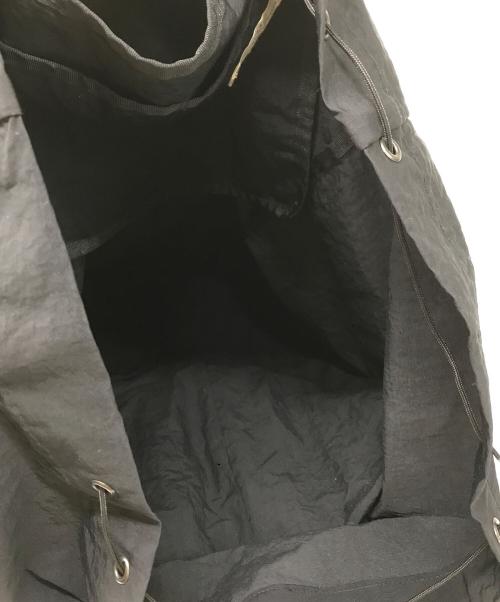 SLOW（スロウ）SLOW (スロウ) Span Nylon Draw String Day Pack ブラックの古着・服飾アイテム
