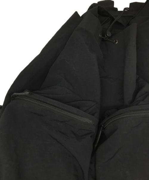SLOW（スロウ）SLOW (スロウ) Span Nylon Draw String Day Pack ブラックの古着・服飾アイテム