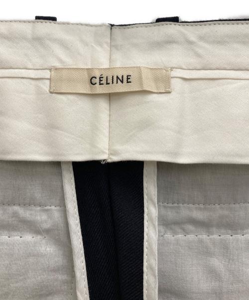 CELINE（セリーヌ）CELINE (セリーヌ) センタープレスパンツ ネイビー サイズ:34の古着・服飾アイテム